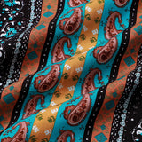 Vintage Paisley Stripe Short Sleeve Shirt