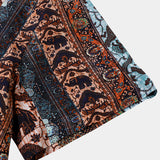 Elephant Bohemian Vintage Beach Short Sleeve Shirt