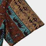 Tribal Geometric Vintage Short Sleeve Shirt