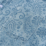 Blue Floral Paisley Shirt