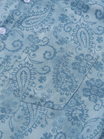 Blue Floral Paisley Shirt