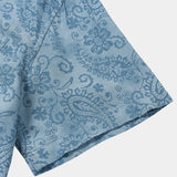 Blue Floral Paisley Shirt