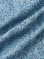 Blue Floral Paisley Shirt