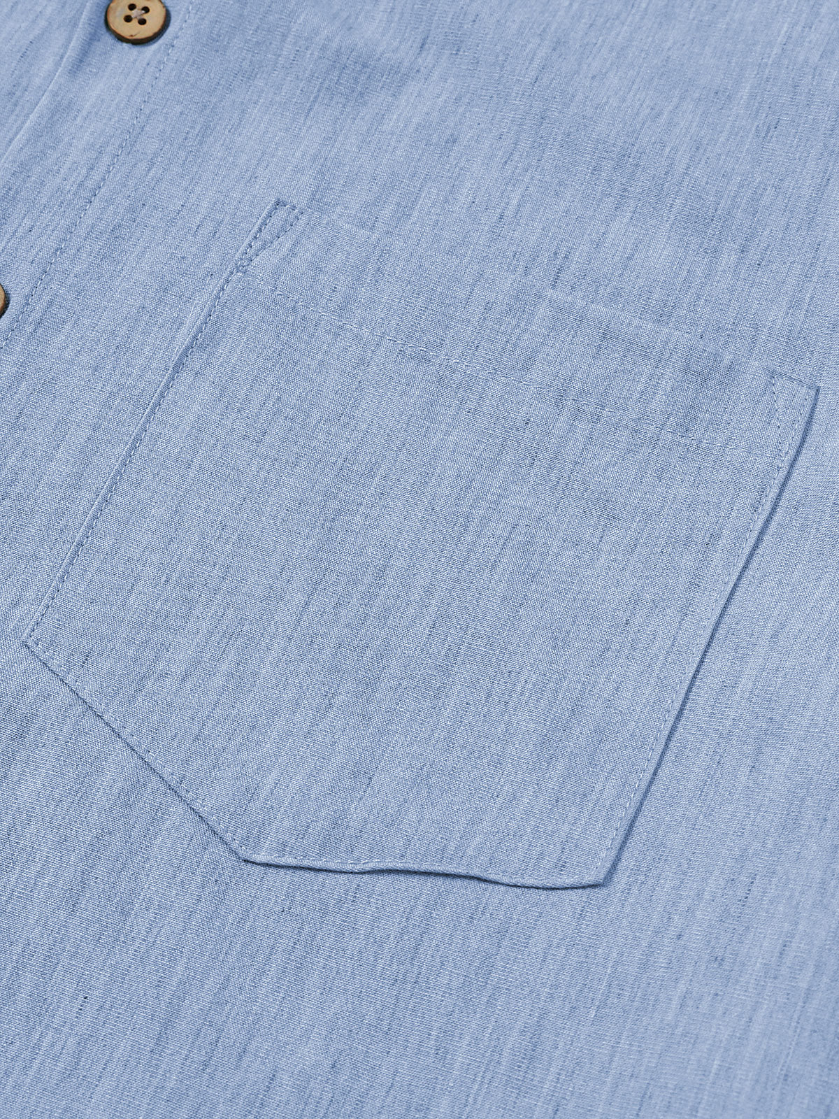 Comfort Sport Solid Blue Short Sleeve Shirt