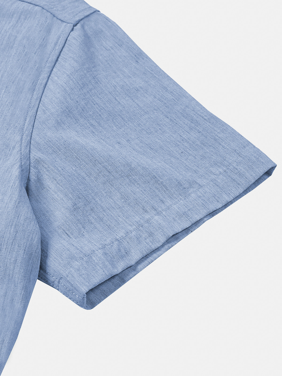 Comfort Sport Solid Blue Short Sleeve Shirt