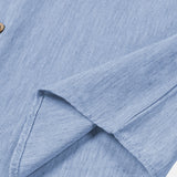 Comfort Sport Solid Blue Short Sleeve Shirt