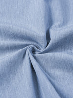 Comfort Sport Solid Blue Short Sleeve Shirt