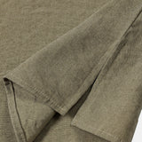 Solid Mandarin Collar Short Tab Short Sleeve Shirt