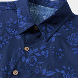 Vintage Blue Botanical Shirt