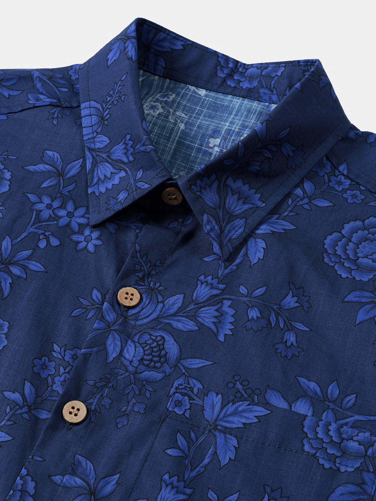 Vintage Blue Botanical Shirt