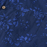 Vintage Blue Botanical Shirt