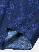 Vintage Blue Botanical Shirt