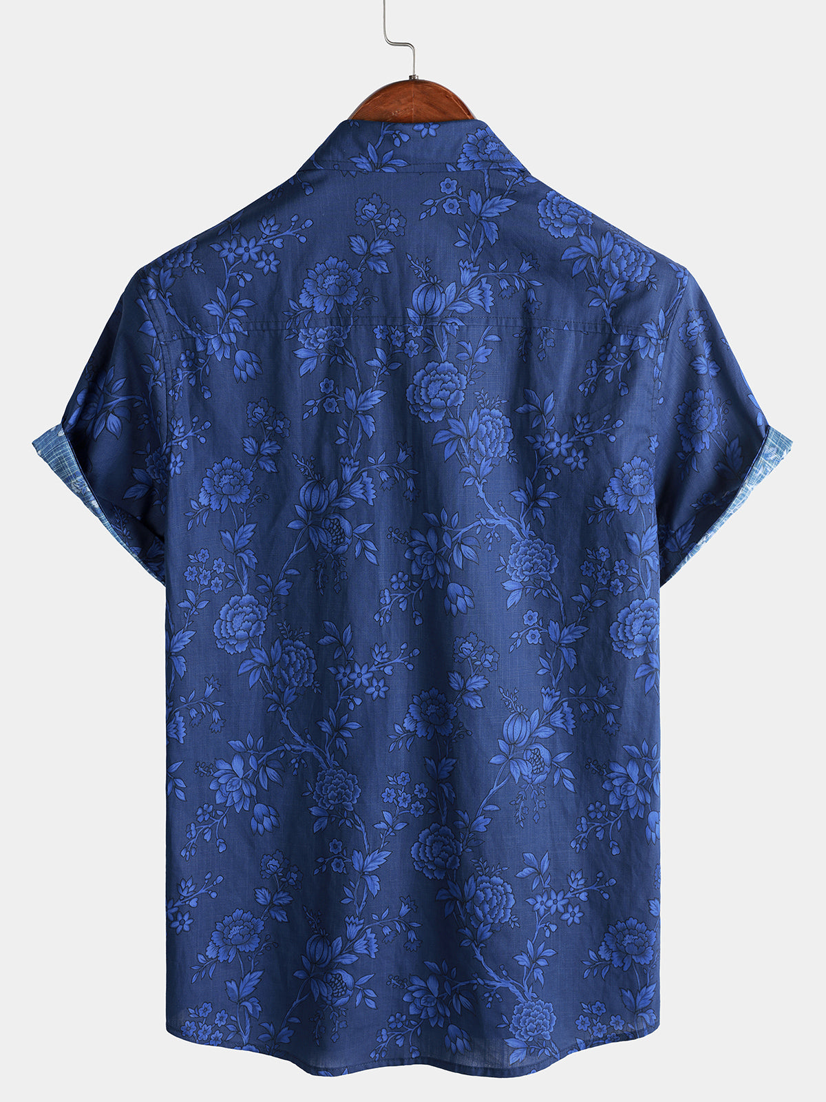 Vintage Blue Botanical Shirt