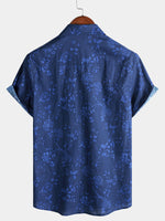 Vintage Blue Botanical Shirt