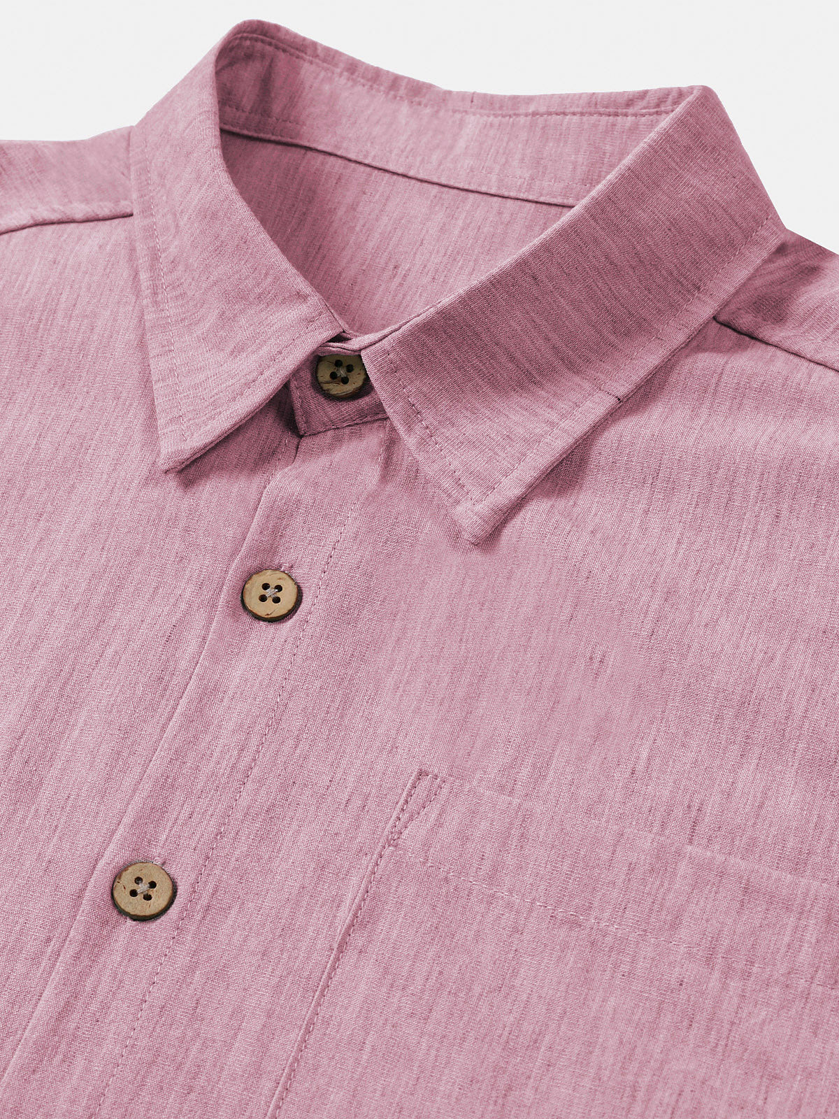 Comfort Solid Pink Short Sleeve Sport Shirt