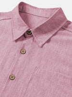 Comfort Solid Pink Short Sleeve Sport Shirt