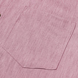 Comfort Solid Pink Short Sleeve Sport Shirt