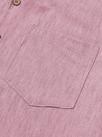 Comfort Solid Pink Short Sleeve Sport Shirt