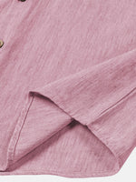 Comfort Solid Pink Short Sleeve Sport Shirt
