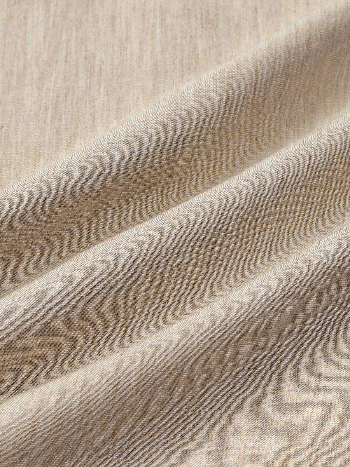 Comfort Solid Beige Short Sleeve Sport Shirt