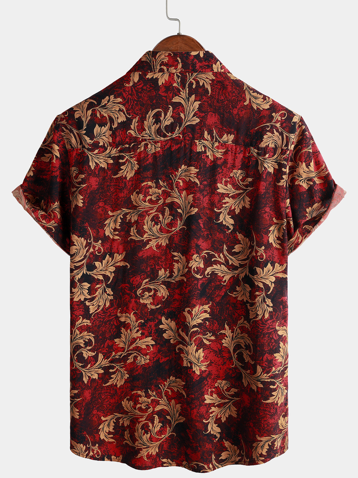 Vintage Floral Hawaiian Summer Short-Sleeve Shirt