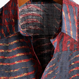 Striped Print Short-Sleeve Shirt