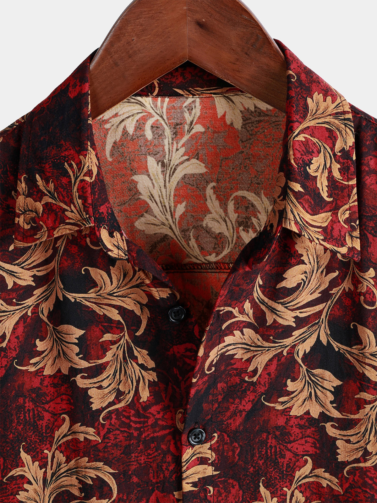 Vintage Floral Hawaiian Summer Short-Sleeve Shirt