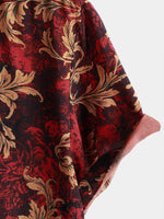 Vintage Floral Hawaiian Summer Short-Sleeve Shirt
