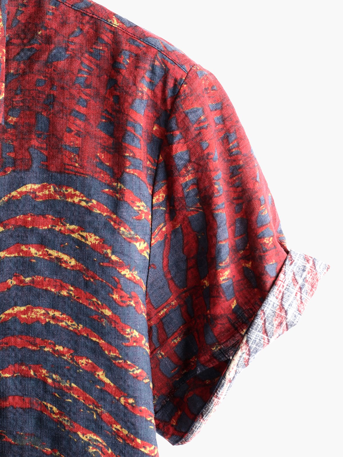 Striped Print Short-Sleeve Shirt