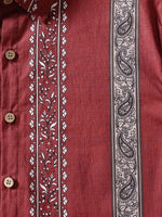 Hawaiian Retro Paisley Stripe Pattern Vacation Shirt
