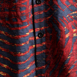 Striped Print Short-Sleeve Shirt