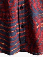 Striped Print Short-Sleeve Shirt