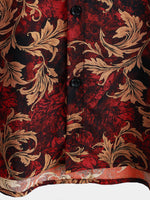 Vintage Floral Hawaiian Summer Short-Sleeve Shirt