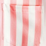 Aloha Hawaiian Short Sleeve Shirt with Pink and White Palm Print
