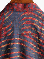 Striped Print Short-Sleeve Shirt