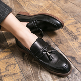 Leather Moccasins with Tassels