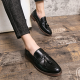 Leather Moccasins with Tassels