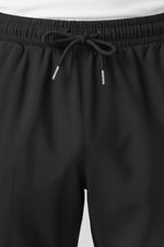 Men's Pants with Drawstring - Black