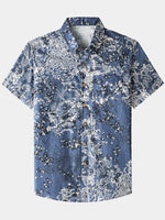 Artistic Floral Short-Sleeve Shirt