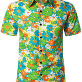 Hawaiian Tropical Floral Print Shirt