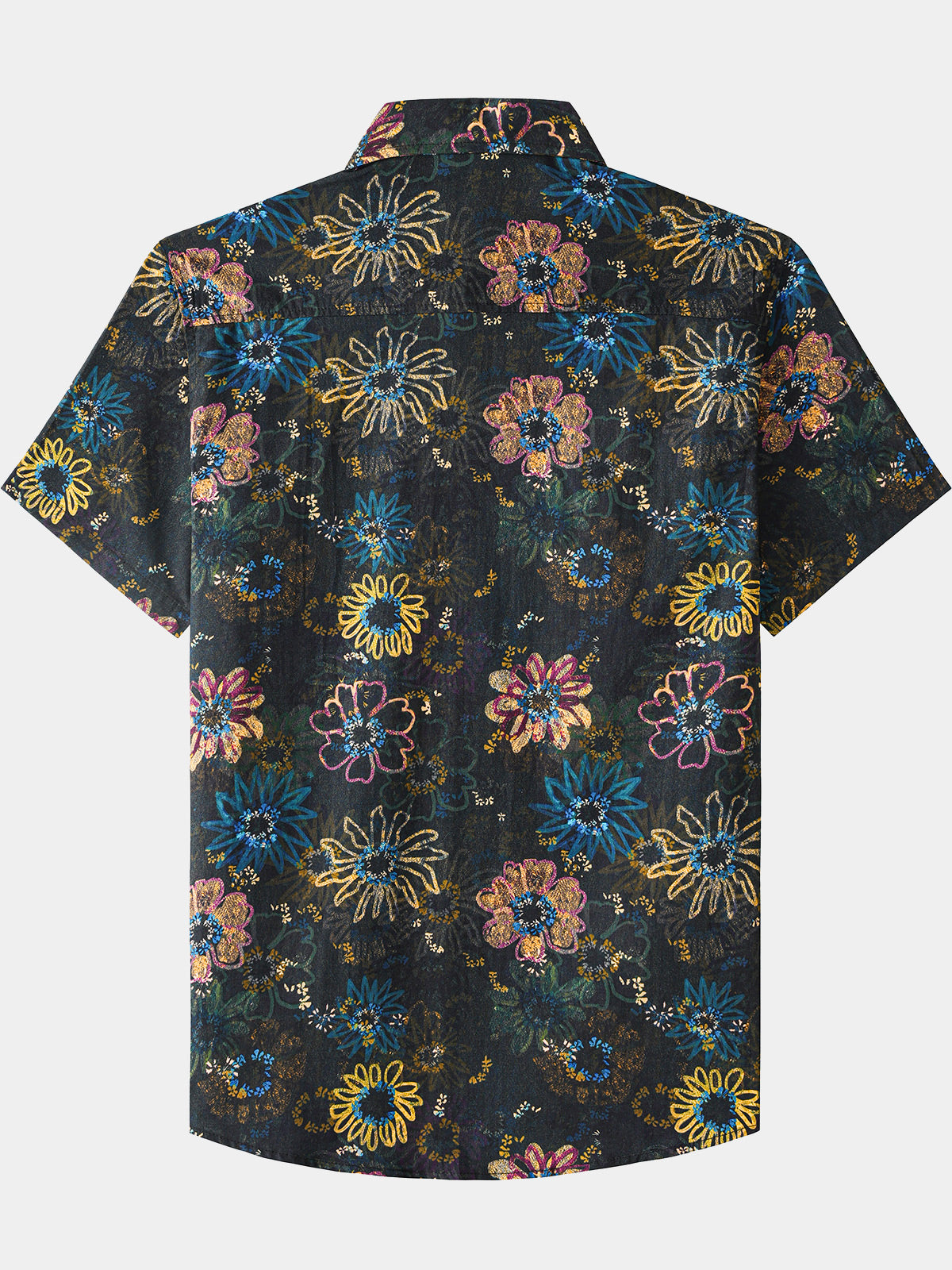 Hawaiian Resort Retro Floral Pattern Shirt