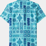 Geometric Hawaiian Patchwork Shirt