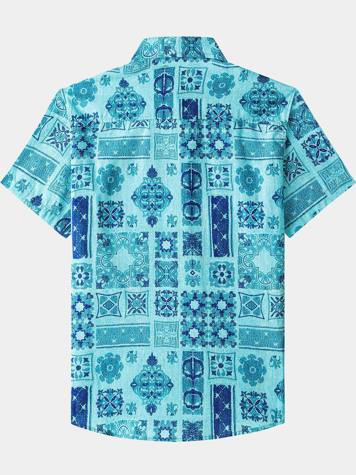 Geometric Hawaiian Patchwork Shirt
