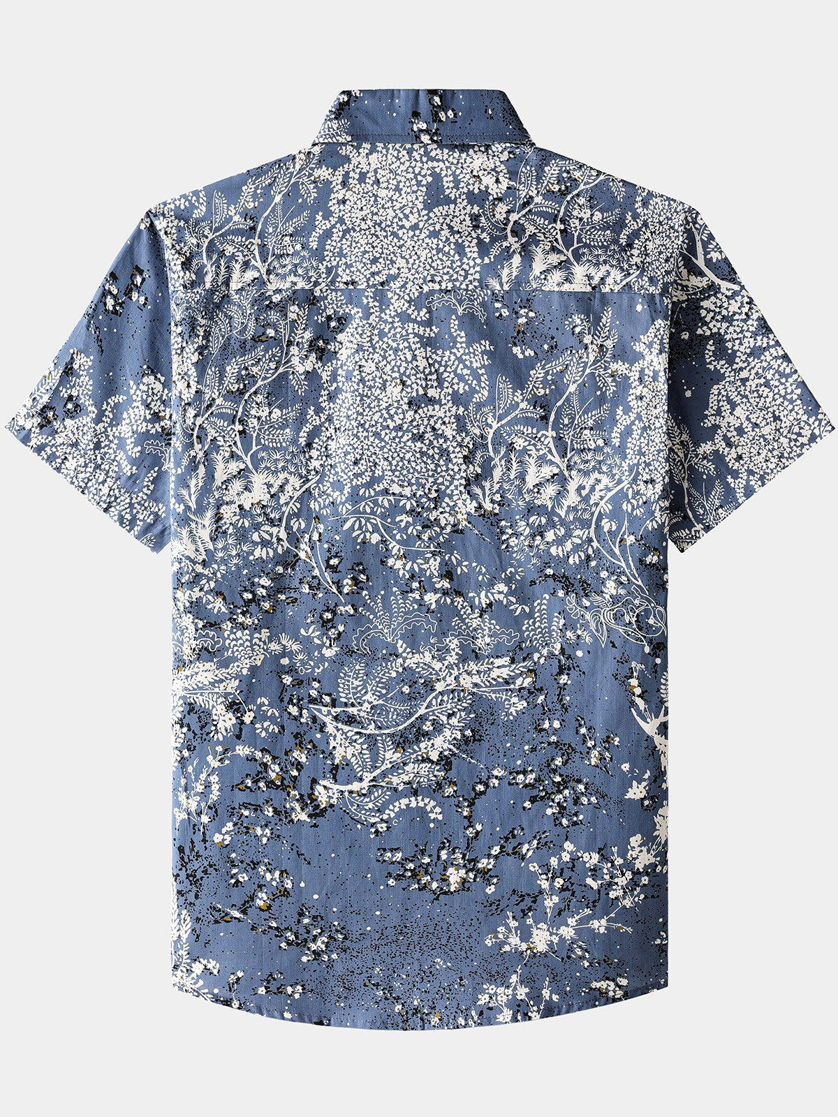 Artistic Floral Short-Sleeve Shirt
