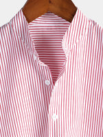 Striped Short-Sleeve Breathable Shirts