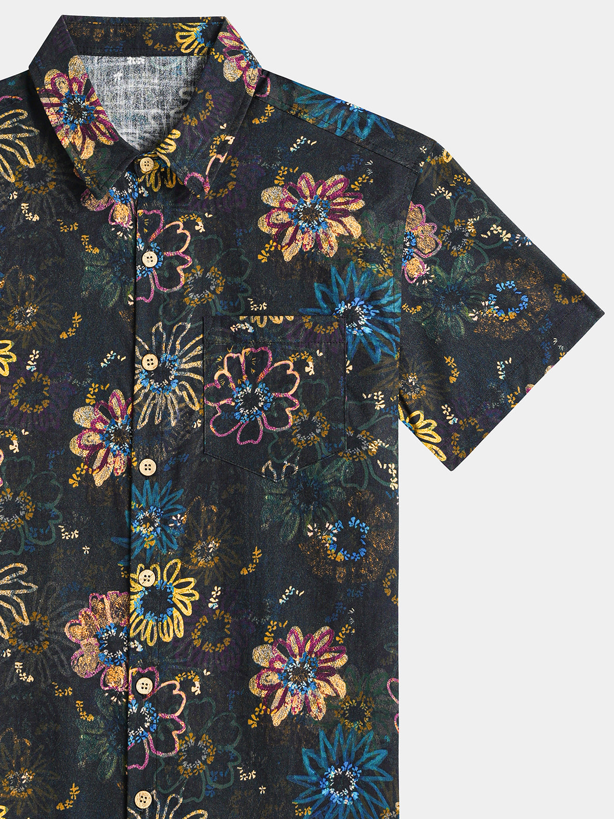 Hawaiian Resort Retro Floral Pattern Shirt
