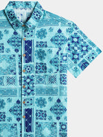 Geometric Hawaiian Patchwork Shirt