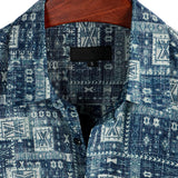 Men's Retro Casual Cotton Short-Sleeve Shirt