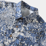Artistic Floral Short-Sleeve Shirt