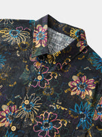 Hawaiian Resort Retro Floral Pattern Shirt